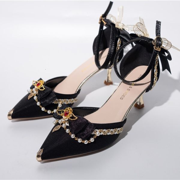 pointed toe sweet mid-heel kawaii girls tea cosplay beautiful japanese anime lolita women's shoes harujuku retro gra8, Black
pointed toe sweet mid-heel kawaii girls tea cosplay beautiful japanese anime lolita women's shoes harujuku retro gra8, Black