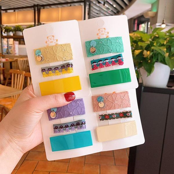 hair accessories korean style lace sequins square girls hairpin sweet fabric bb clip baby for children fashion, Slivery;white
hair accessories korean style lace sequins square girls hairpin sweet fabric bb clip baby for children fashion, Slivery;white