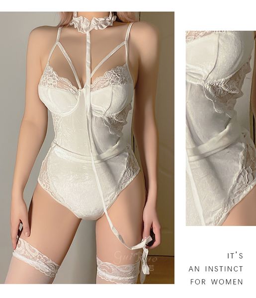 costumes woman lingerie bunny girl cosplay costumes sling lace hollow cross strap halter bodysuit rabbit uniform erotic lingerie, Black
costumes woman lingerie bunny girl cosplay costumes sling lace hollow cross strap halter bodysuit rabbit uniform erotic lingerie, Black