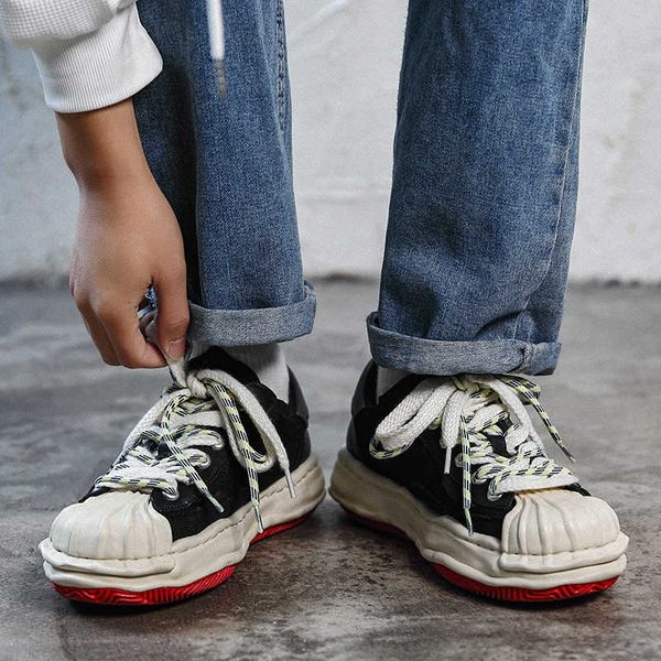 new minority trend, shell head leather dissolved men's leisure lace up, thick soled board shoes,, Black
new minority trend, shell head leather dissolved men's leisure lace up, thick soled board shoes,, Black