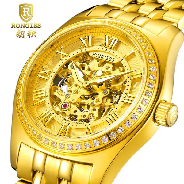 wrist watch rongiss swiss men's hollow out full-automatic mechanical high-end business 18k gold, Slivery;brown
wrist watch rongiss swiss men's hollow out full-automatic mechanical high-end business 18k gold, Slivery;brown