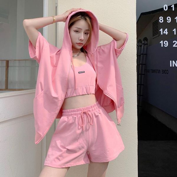 women's tracksuits hoodie and short sleeved sweatshirt, three piece pink, sportswear, fashion, wear, summer 2021, Gray
women's tracksuits hoodie and short sleeved sweatshirt, three piece pink, sportswear, fashion, wear, summer 2021, Gray