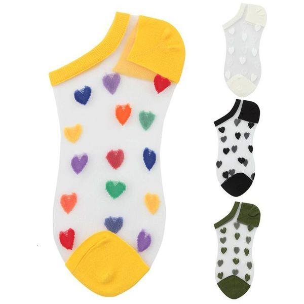 summer omen transparent fibreglass short boat bright colorful love heart jacquard ultra-dunne invisible socks, Black;white
summer omen transparent fibreglass short boat bright colorful love heart jacquard ultra-dunne invisible socks, Black;white