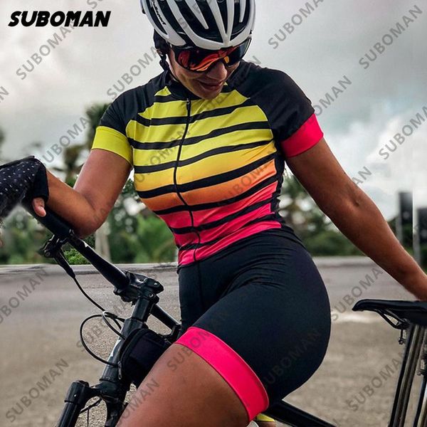 racing sets women's suboman team 2021 cycling jersey jumpsuit sports bike triathlon lycra short-sleeve macaquinho ciclismo feminino, Black;blue
racing sets women's suboman team 2021 cycling jersey jumpsuit sports bike triathlon lycra short-sleeve macaquinho ciclismo feminino, Black;blue