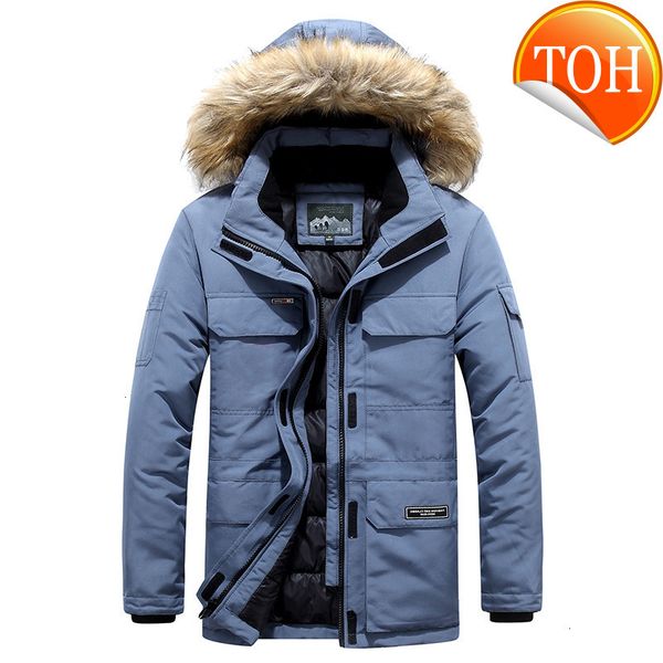 winter down jacket mens overcoat fashion hooded collar with fur windbreaker keep warm thicken coat men clothing plus size m-6xl, Black
winter down jacket mens overcoat fashion hooded collar with fur windbreaker keep warm thicken coat men clothing plus size m-6xl, Black