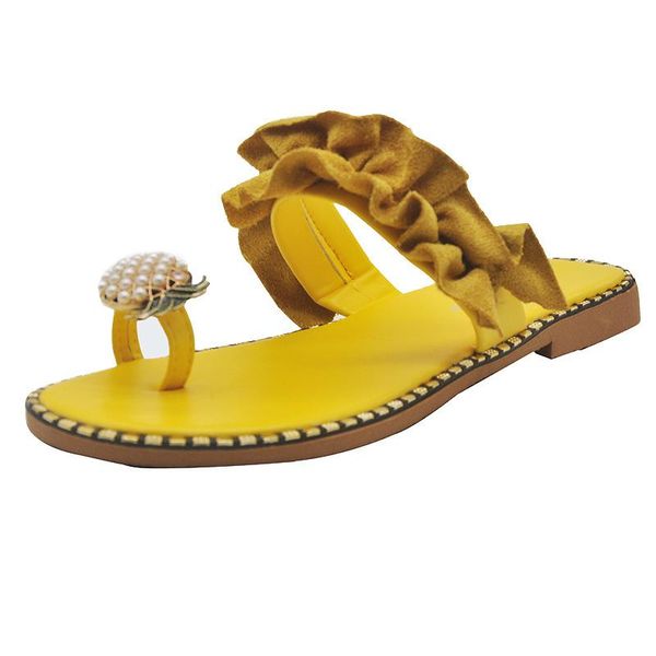 slippers ladies sandals summer casual women's flat toe pineapple pearl bohemian shoes beach sandal sandalia, Black
slippers ladies sandals summer casual women's flat toe pineapple pearl bohemian shoes beach sandal sandalia, Black