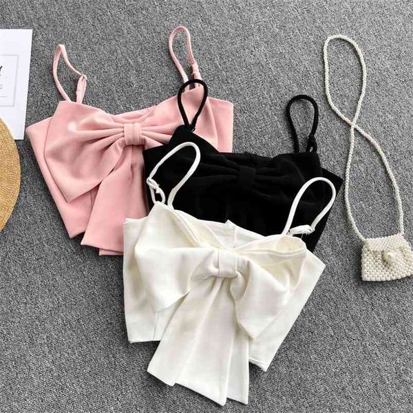crop women sweet summer solid short bow club outwear shirt slim navel fashion korean chic wild camisole 210531, White
crop women sweet summer solid short bow club outwear shirt slim navel fashion korean chic wild camisole 210531, White