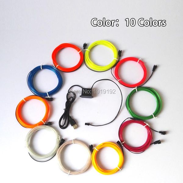 party decoration 2.3mm 10 colors choice waterproof flexible el wire neon glow light car auto dj house wedding with dc-5v usb
party decoration 2.3mm 10 colors choice waterproof flexible el wire neon glow light car auto dj house wedding with dc-5v usb