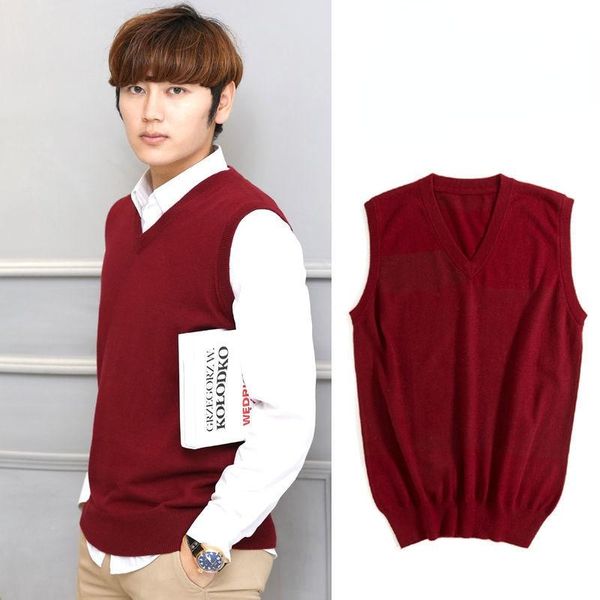 men' tank men 2021 autumn winter sweater sleeveless vest male solid slim fit knitted waistcoat v-neck pullover tanks w693, White;black
men' tank men 2021 autumn winter sweater sleeveless vest male solid slim fit knitted waistcoat v-neck pullover tanks w693, White;black