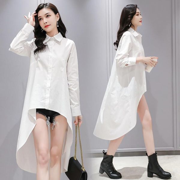 women's blouses & shirts fashion sunscreen clothes women blouse nine quarter sleeve 2021 easing thin coat long cardigan winte shirt 915, White 
women's blouses & shirts fashion sunscreen clothes women blouse nine quarter sleeve 2021 easing thin coat long cardigan winte shirt 915, White