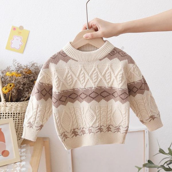 pullover casual style baby boys sweater autumn winter children kids bottoming shirt infant fashion diamond knitted, Blue
pullover casual style baby boys sweater autumn winter children kids bottoming shirt infant fashion diamond knitted, Blue