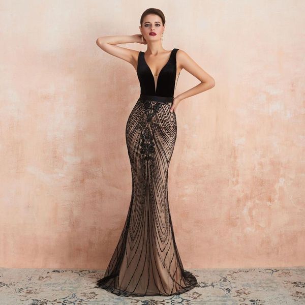 party dresses 2021 formal black gold lace evening deep v-neck floor length mermaid elegant prom occasion dress gowns, White;black
party dresses 2021 formal black gold lace evening deep v-neck floor length mermaid elegant prom occasion dress gowns, White;black