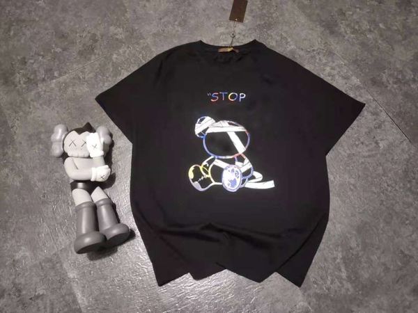 t shirt l+ summer men and women the same custom color bandage bear tshirt, White
t shirt l+ summer men and women the same custom color bandage bear tshirt, White
