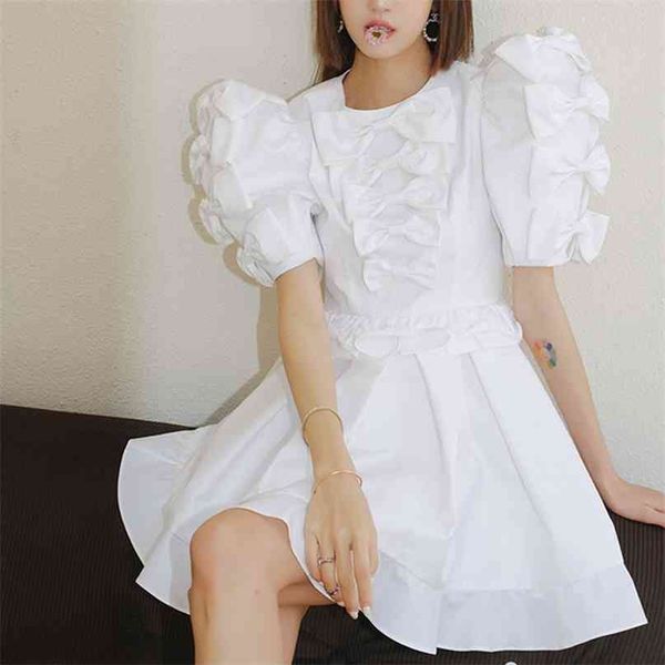 sweet patchwork bowknot dress for women o neck puff shor sleeve high waist mini dresses females summer fashion clothing 210531, Black;gray
sweet patchwork bowknot dress for women o neck puff shor sleeve high waist mini dresses females summer fashion clothing 210531, Black;gray