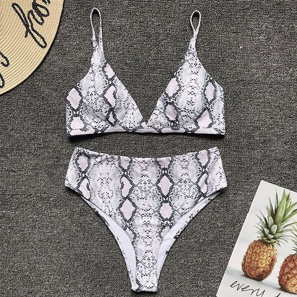 female swimwear. trade new amazon snakeskin print swimsuit high waist backless european and american split bikini swimsuit female. zzfs, Black
female swimwear. trade new amazon snakeskin print swimsuit high waist backless european and american split bikini swimsuit female. zzfs, Black