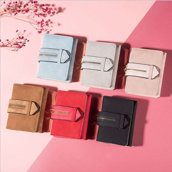 women's short wallet korean three fold zipper belt zero wallet fashion versatile wallet, Black
women's short wallet korean three fold zipper belt zero wallet fashion versatile wallet, Black