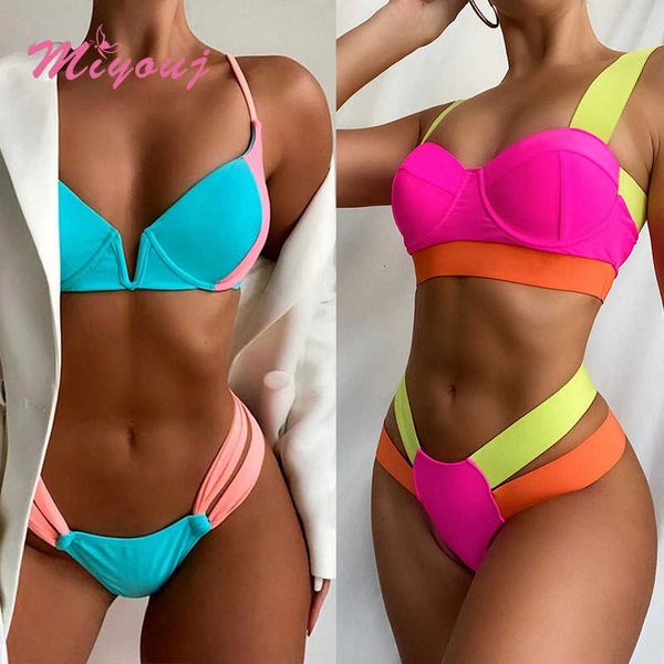 swimwear miyouj patchwork swimsuit underwire push up women 2021 designer bikinis padded bikini set brazilian biquini, White;black
swimwear miyouj patchwork swimsuit underwire push up women 2021 designer bikinis padded bikini set brazilian biquini, White;black
