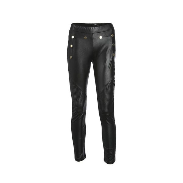women's pants & capris fashion causal ladies high waist rivet skinny faux leather stretch jeggings trousers leggings black, Black;white
women's pants & capris fashion causal ladies high waist rivet skinny faux leather stretch jeggings trousers leggings black, Black;white