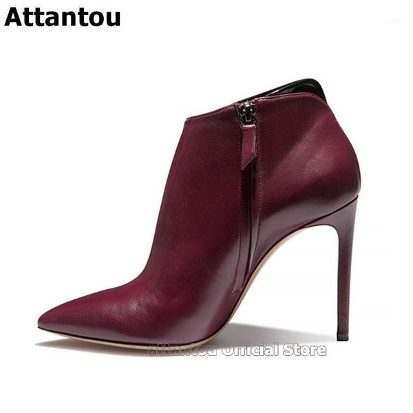 boots luxury wine red leather women pointed toe ankle real zapatos mujer fashon thin high heels femme ladies short boot1, Black
boots luxury wine red leather women pointed toe ankle real zapatos mujer fashon thin high heels femme ladies short boot1, Black