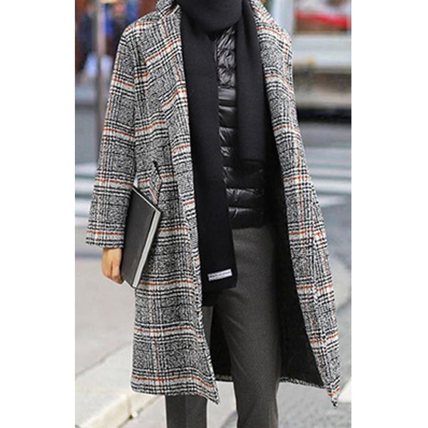 autumn winter coat women 2020 casual thick plus size long sleeve jackets vintage plaid double-breasted loose warm wool coat 5xl vj2c, Black
autumn winter coat women 2020 casual thick plus size long sleeve jackets vintage plaid double-breasted loose warm wool coat 5xl vj2c, Black