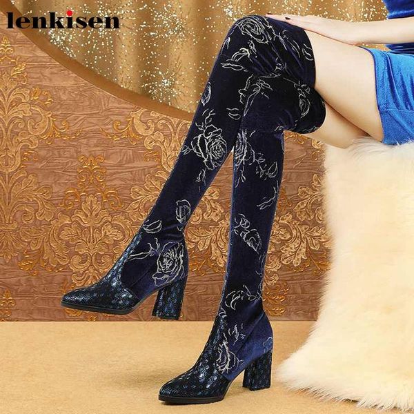 boots lenkisen gorgeous print sheep leather flock stretch pointed toe super high heels winter women warm over-the-knee l71, Black
boots lenkisen gorgeous print sheep leather flock stretch pointed toe super high heels winter women warm over-the-knee l71, Black