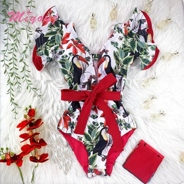 ruffles side beachwear plant print swimsuit bandage swimwear women sweet 2021 one piece suits high waist bathing suit
ruffles side beachwear plant print swimsuit bandage swimwear women sweet 2021 one piece suits high waist bathing suit