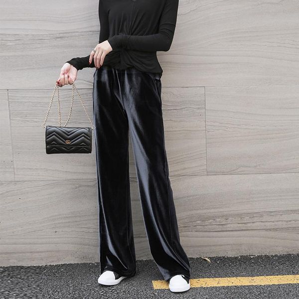 women's pants & capris wide leg for women korean style trousers high waist baggy black 2021 pantalon femme smj9941 pph596, Black;white
women's pants & capris wide leg for women korean style trousers high waist baggy black 2021 pantalon femme smj9941 pph596, Black;white