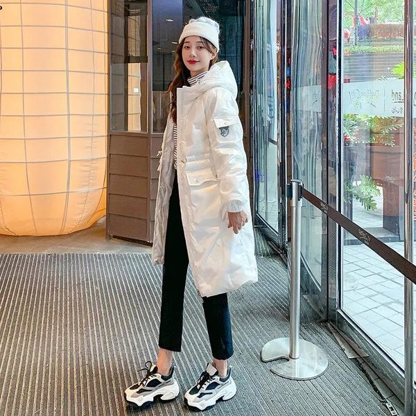 women's down & parkas glossy padded jacket women mid-length 2021 winter loose over-knee warm thicken fashion, Black
women's down & parkas glossy padded jacket women mid-length 2021 winter loose over-knee warm thicken fashion, Black