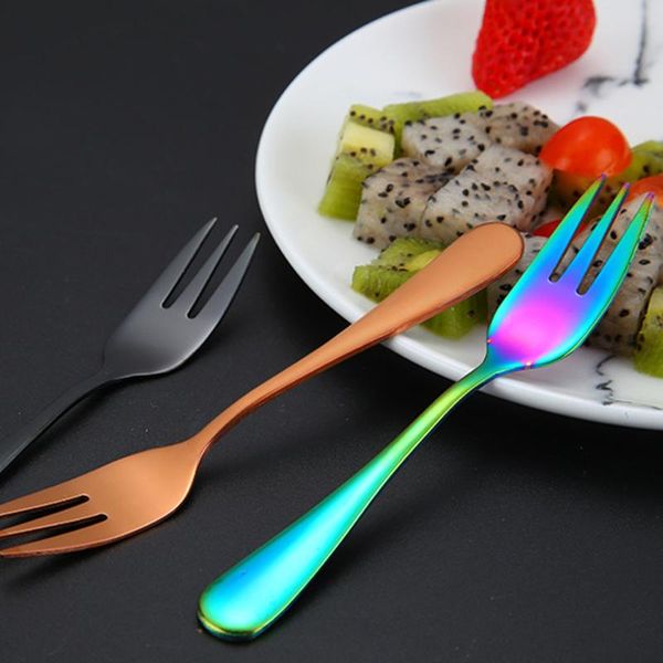 8pc colors cake fork stainless steel gold forks for fruit salad small rainbow fork useful dessert for snack dinnerware#40
8pc colors cake fork stainless steel gold forks for fruit salad small rainbow fork useful dessert for snack dinnerware#40