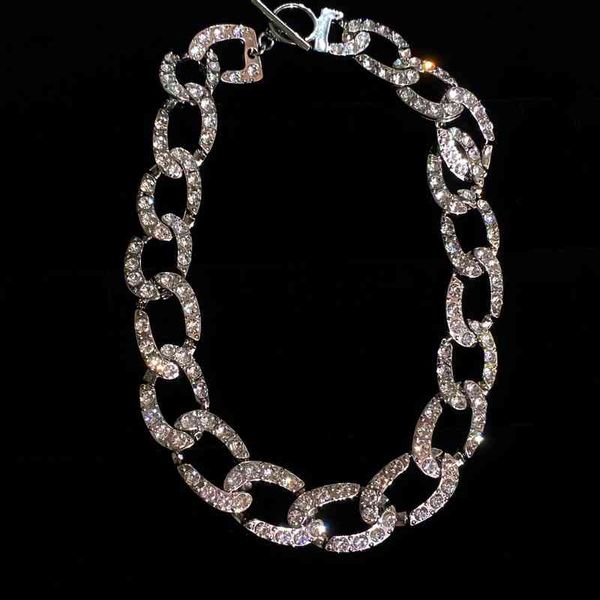 ins blogger's haoshi shining choker fashionable ot buckle metal necklace exaggerated thick chain clavicle, Silver
ins blogger's haoshi shining choker fashionable ot buckle metal necklace exaggerated thick chain clavicle, Silver