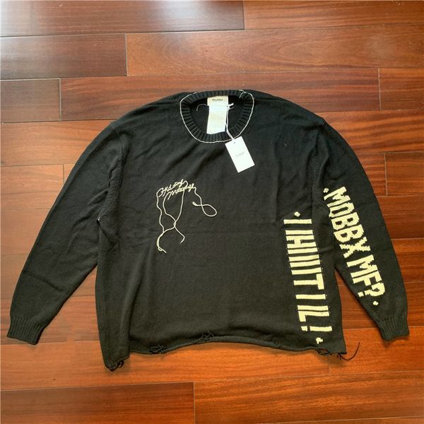 2021 new fw doublet vintage marry me sweater men woman 1:1 high-quality letter tassel destruction knitted crewneck clothes cx4v, Tan;black
2021 new fw doublet vintage marry me sweater men woman 1:1 high-quality letter tassel destruction knitted crewneck clothes cx4v, Tan;black