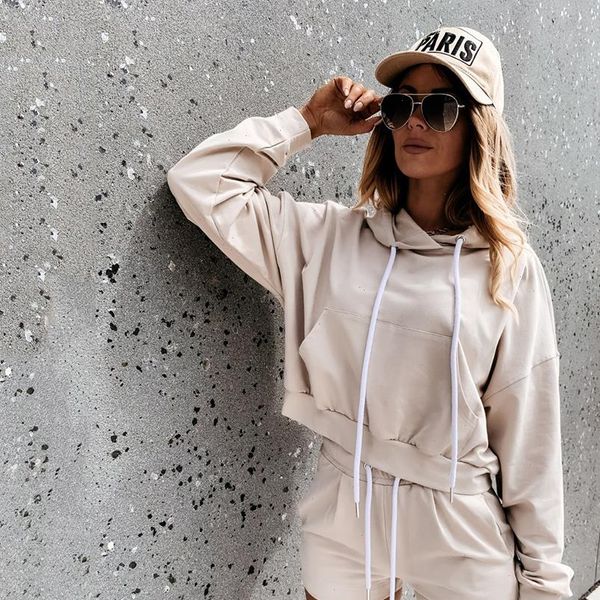 autumn new fashion 2pcs sports clothing suit casual womens girls sweater hoodie long sleeve hoodies high wait shorts sets q30, Gray
autumn new fashion 2pcs sports clothing suit casual womens girls sweater hoodie long sleeve hoodies high wait shorts sets q30, Gray