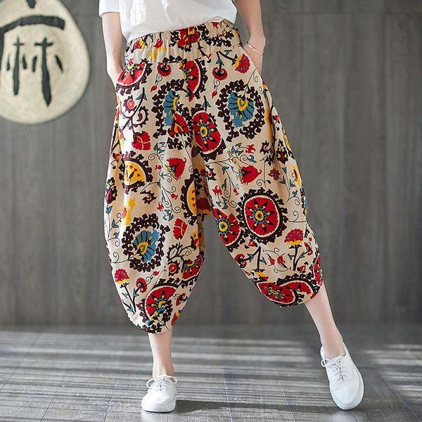 women's pants & capris linen trousers women lantern baggy bloomers boho loose floral national printed wide leg harem pantalon femme, Black;white
women's pants & capris linen trousers women lantern baggy bloomers boho loose floral national printed wide leg harem pantalon femme, Black;white