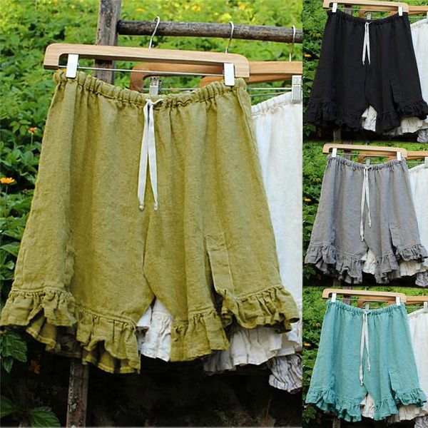 women's shorts women casual summer frilly ruffles high waist lace up loose soft comfort beach solid color short trousers, White;black
women's shorts women casual summer frilly ruffles high waist lace up loose soft comfort beach solid color short trousers, White;black