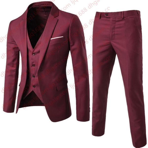 man suit business formal leisure dress slim fit waistcoat three-piece groom best, White;black
man suit business formal leisure dress slim fit waistcoat three-piece groom best, White;black