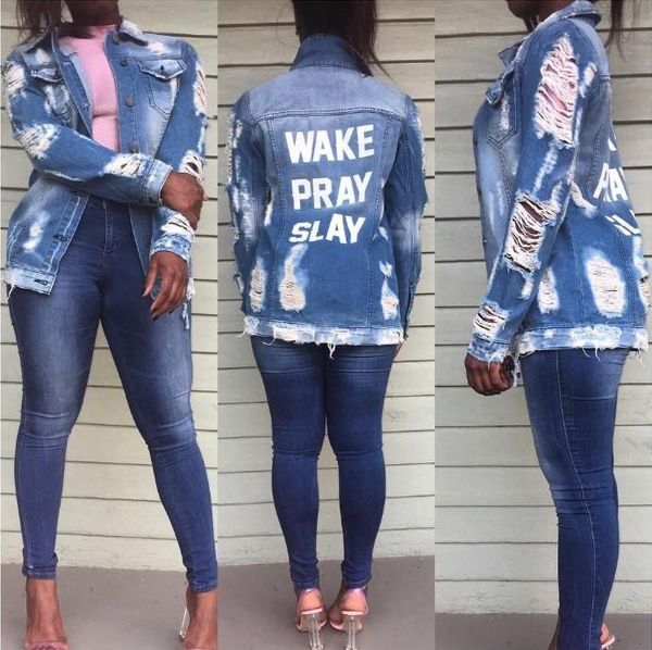 women's jackets 2021 fashion frayed ripped cowboy long denim women casual loose jean jacket boyfriend style letter streetwear, Black;brown
women's jackets 2021 fashion frayed ripped cowboy long denim women casual loose jean jacket boyfriend style letter streetwear, Black;brown