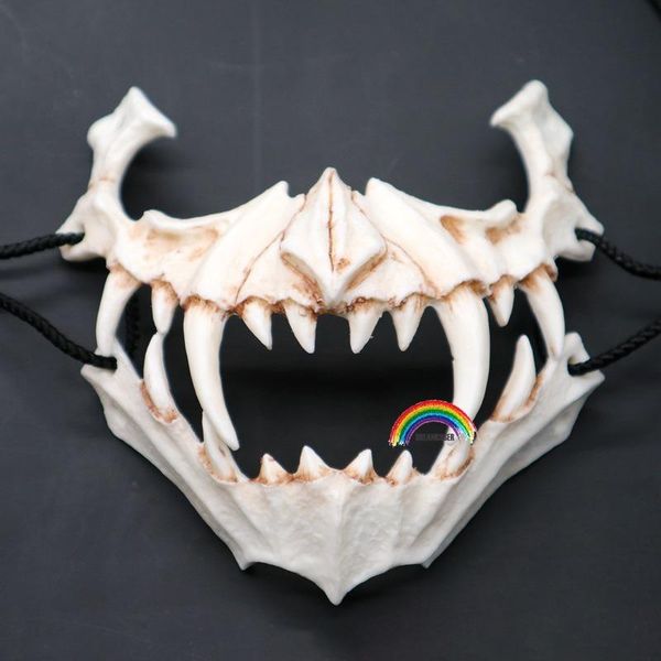party masks b half animal mask long teeth demon samurai white bone tengu dragon yaksa tiger resin cosplay*
party masks b half animal mask long teeth demon samurai white bone tengu dragon yaksa tiger resin cosplay*