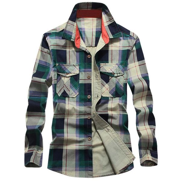 men's casual shirts long sleeve shirt military large size loose cotton plaid outdoor quipment quality men spring homme, White;black
men's casual shirts long sleeve shirt military large size loose cotton plaid outdoor quipment quality men spring homme, White;black