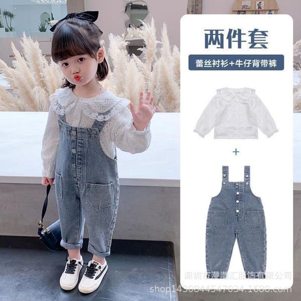 girls' autumn suit two piece set 2020 new korean version yangqi net red children's jeans, Blue
girls' autumn suit two piece set 2020 new korean version yangqi net red children's jeans, Blue