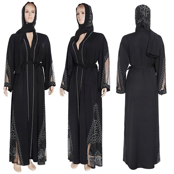 ethnic clothing black rhinestone muslim abaya women dubai kaftan robe long sleeve hijab abayas casual african mesh patchwork maxi dress, Red
ethnic clothing black rhinestone muslim abaya women dubai kaftan robe long sleeve hijab abayas casual african mesh patchwork maxi dress, Red