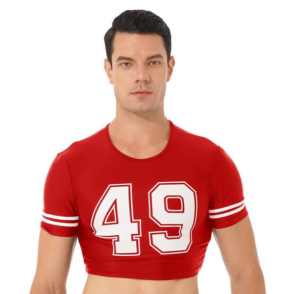 men's t-shirts men number printing crop round neck short sleeve fitness t-shirt player cosplay costume, White;black
men's t-shirts men number printing crop round neck short sleeve fitness t-shirt player cosplay costume, White;black