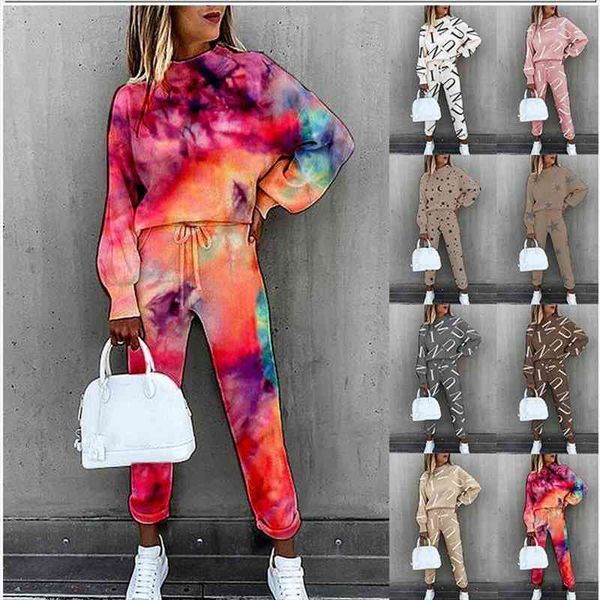 female tracksuit 2 piece set womens tie dye printing turtle neck long sleeve fashion leisure women jacket trousers, White
female tracksuit 2 piece set womens tie dye printing turtle neck long sleeve fashion leisure women jacket trousers, White
