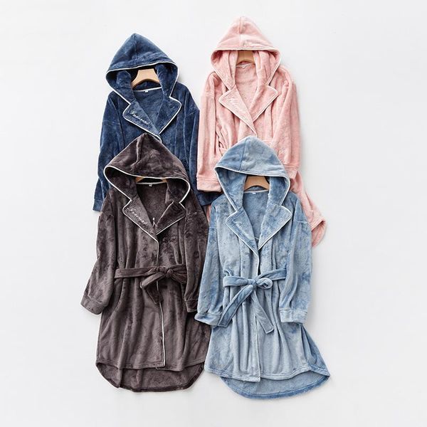 women's sleepwear couple pajamas set robe towel bathrobes winter plush korean solid color ankle length home clothes, Black;red
women's sleepwear couple pajamas set robe towel bathrobes winter plush korean solid color ankle length home clothes, Black;red