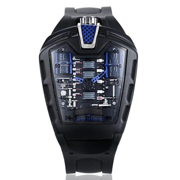 wristwatches kimsdun fashion men quartz watch black silicone strap male clock transparent movement sports wrist watches relogio masculino, Slivery;brown
wristwatches kimsdun fashion men quartz watch black silicone strap male clock transparent movement sports wrist watches relogio masculino, Slivery;brown