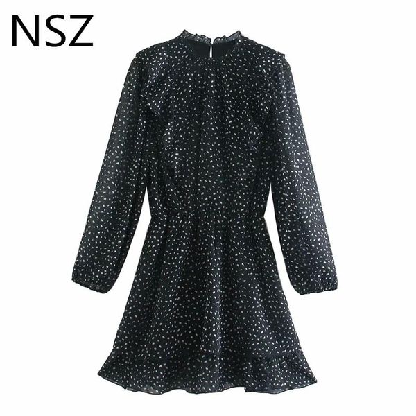 casual dresses nsz women black print tiered ruffles mini dress long sleeve fashion ladies shirt vestidos mujer, Black;gray
casual dresses nsz women black print tiered ruffles mini dress long sleeve fashion ladies shirt vestidos mujer, Black;gray