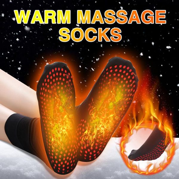 men's socks self-heating men women foot massage magnetic therapy health non-slip dots relieve tired winter fever warm equipment, Black
men's socks self-heating men women foot massage magnetic therapy health non-slip dots relieve tired winter fever warm equipment, Black