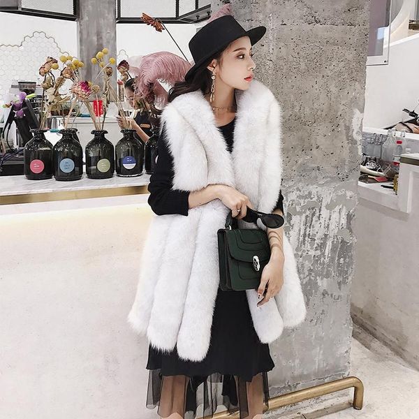 women's fur & faux real vest coat hooded coats vests autumn winter warm vintage furs jacket women clothes cappotto donna zl625, Black
women's fur & faux real vest coat hooded coats vests autumn winter warm vintage furs jacket women clothes cappotto donna zl625, Black