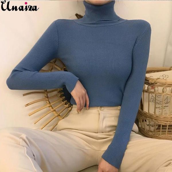 unaiza women solid color long-sleeved knitted bottoming shirt autumn and winter high-neck thick slim hedging bottoming shirt, White;black
unaiza women solid color long-sleeved knitted bottoming shirt autumn and winter high-neck thick slim hedging bottoming shirt, White;black
