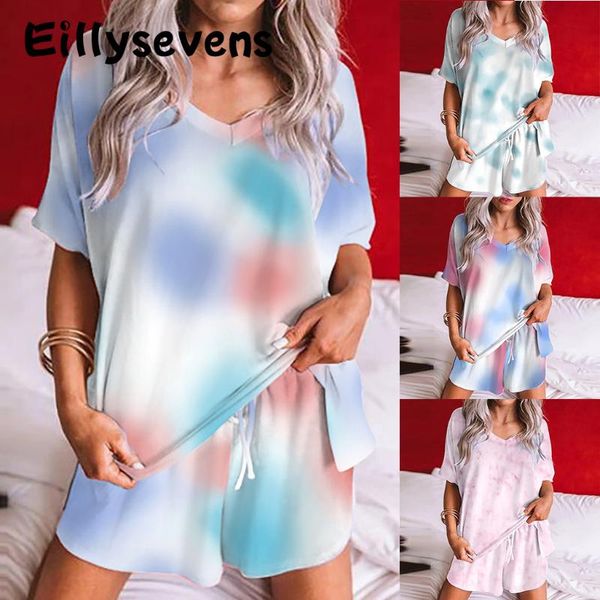 women's costumes tracksuit wives tie-die crop set print v-neck leisure suit women's short sleeve +shorts set 9g3, Gray
women's costumes tracksuit wives tie-die crop set print v-neck leisure suit women's short sleeve +shorts set 9g3, Gray