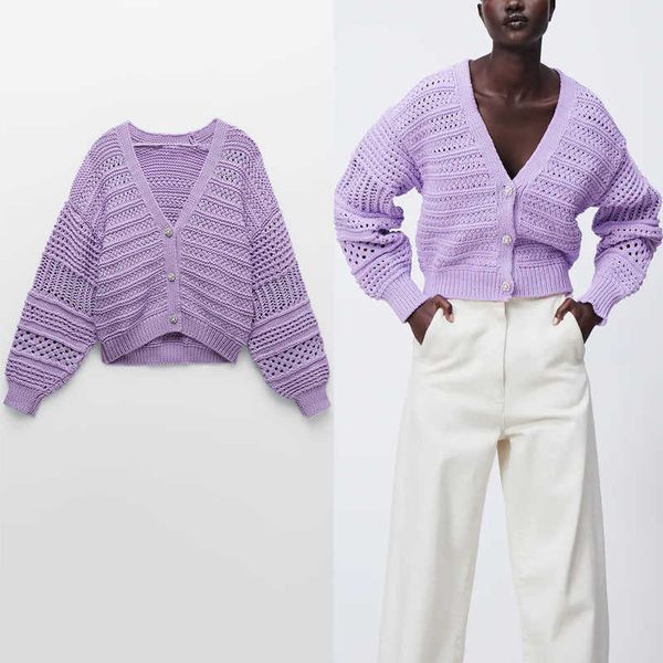 za purple knit cardigan sweater women long puff sleeve pearl button spring sweaters woman fashion loose knitted 210602, White
za purple knit cardigan sweater women long puff sleeve pearl button spring sweaters woman fashion loose knitted 210602, White